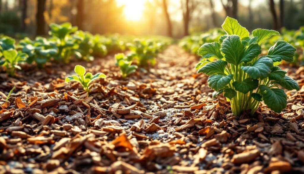 Seit ich Holzhäcksel als Mulch nutze, übersteht mein Gemüse jeden Frost