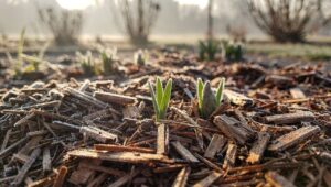 Spätfrost im März, so schützt eine Schicht Mulch Ihre Beete laut aktueller Studie