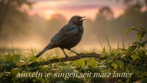 Amseln singen seit März lauter, was Ornithologen über ihr Revierverhalten herausgefunden haben