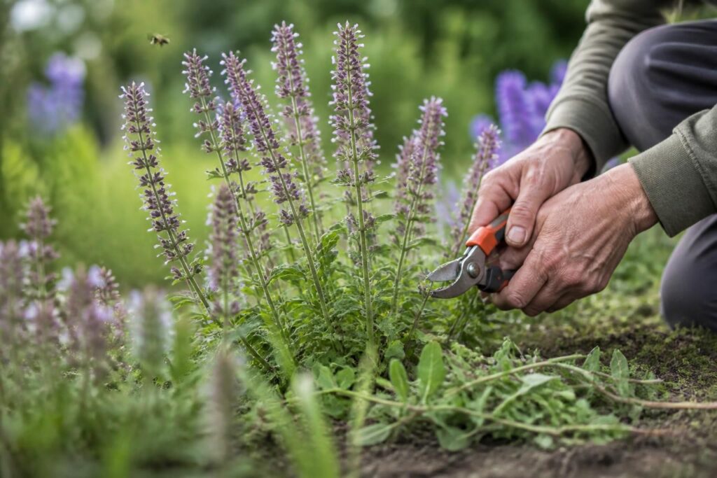 Blühende Kräuter nicht komplett zurückschneiden: Diese Stängel sind jetzt besonders wertvoll für Wildbienen