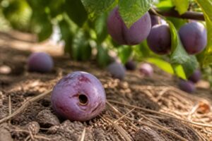 Pflaumenwickler erkennen: Dieses kleine Loch verrät, warum reifende Früchte plötzlich vorzeitig abfallen